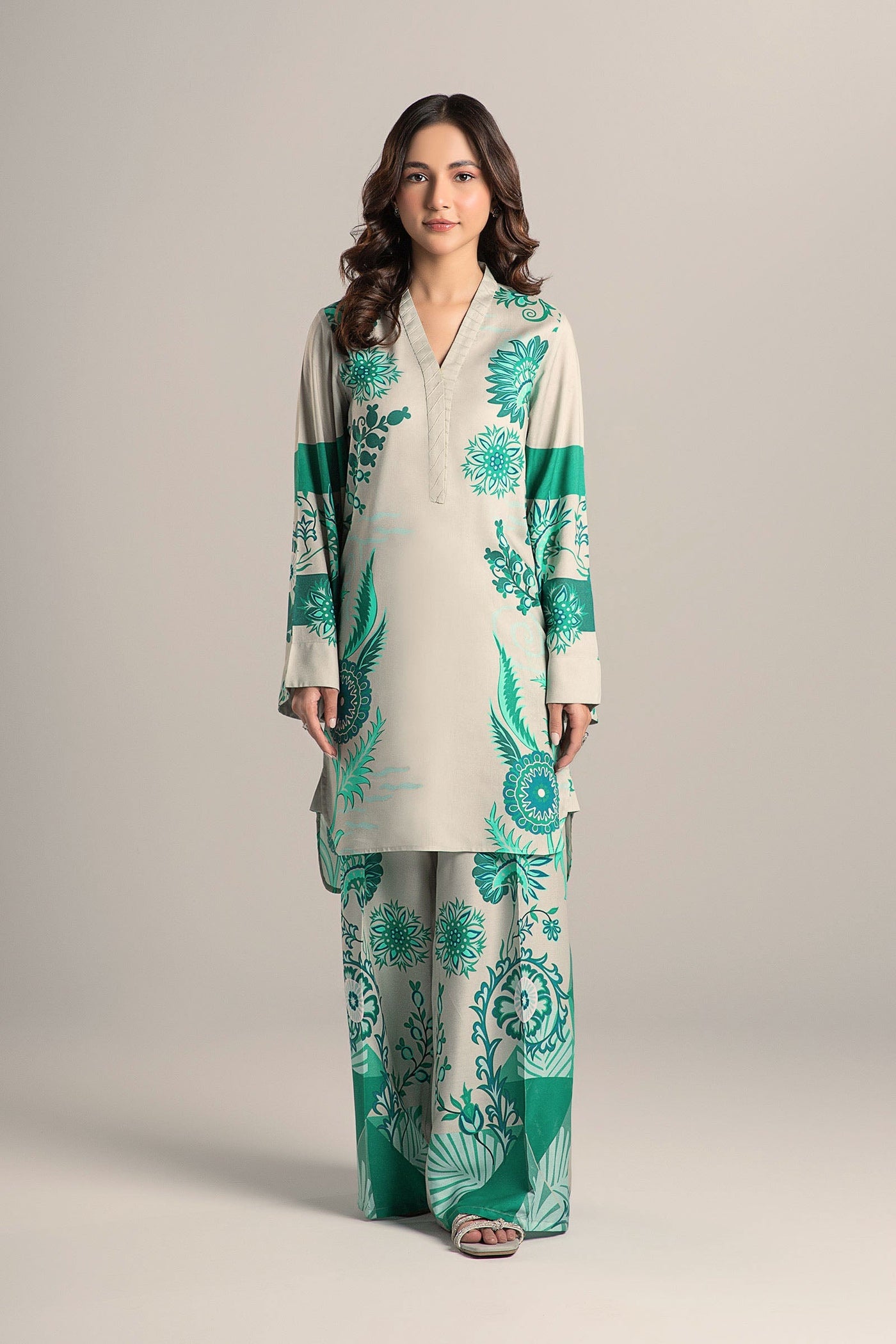 2 Pc Printed Arabic Lawn Suit | MB-CS25-67