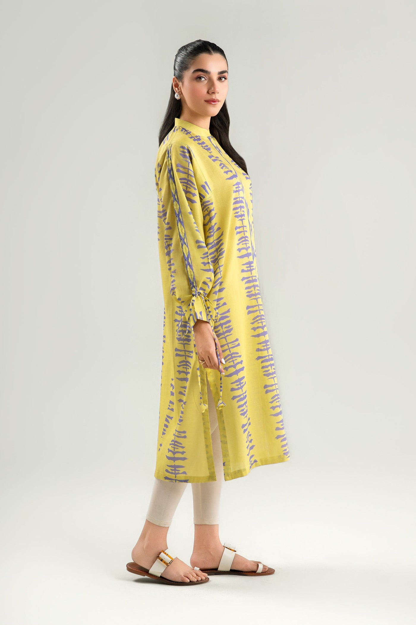 Printed Slub Lawn Tunic | MB-CS25-71