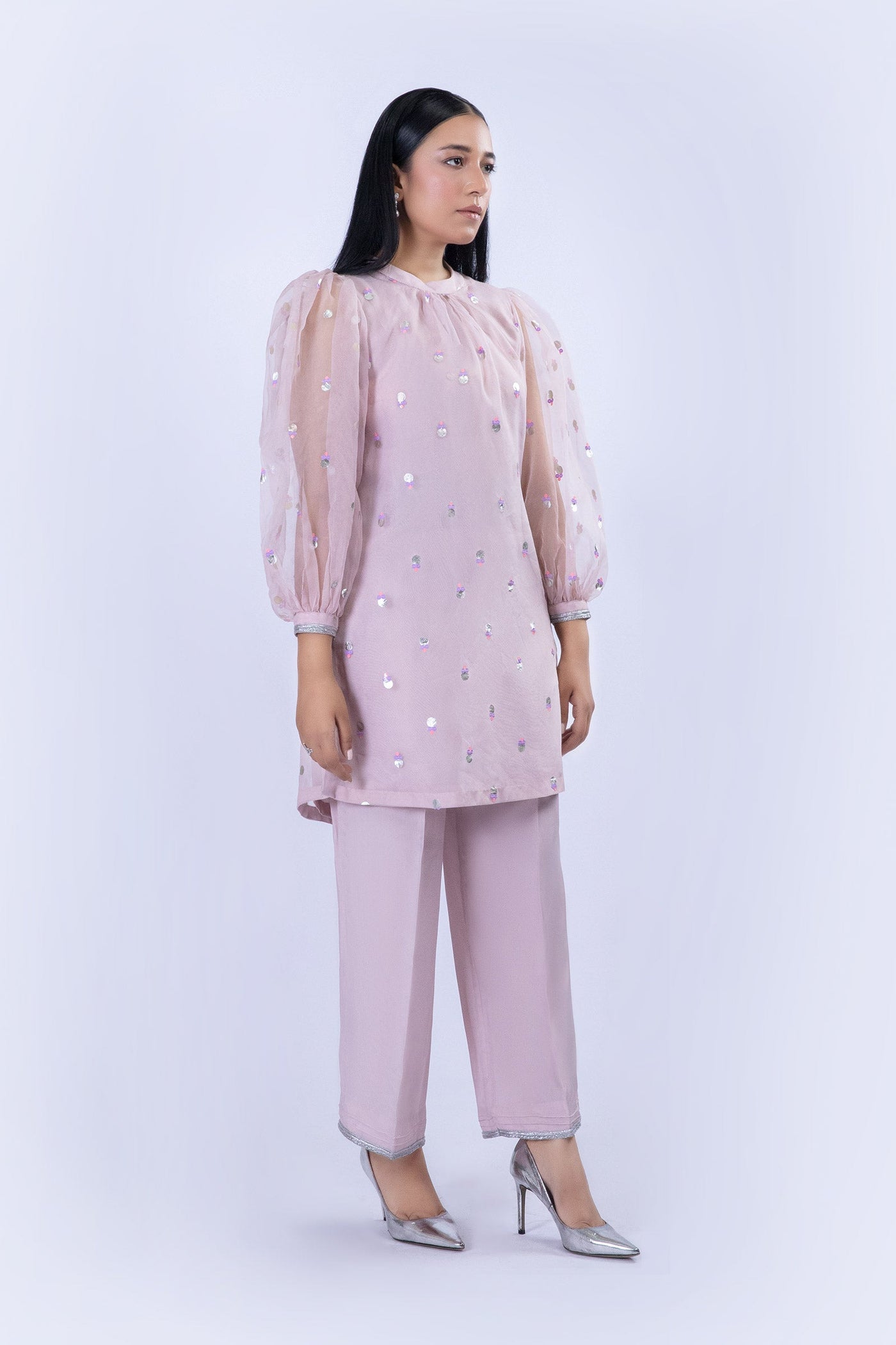 2 Piece Shirt with Culottes pants | MB-F23-414