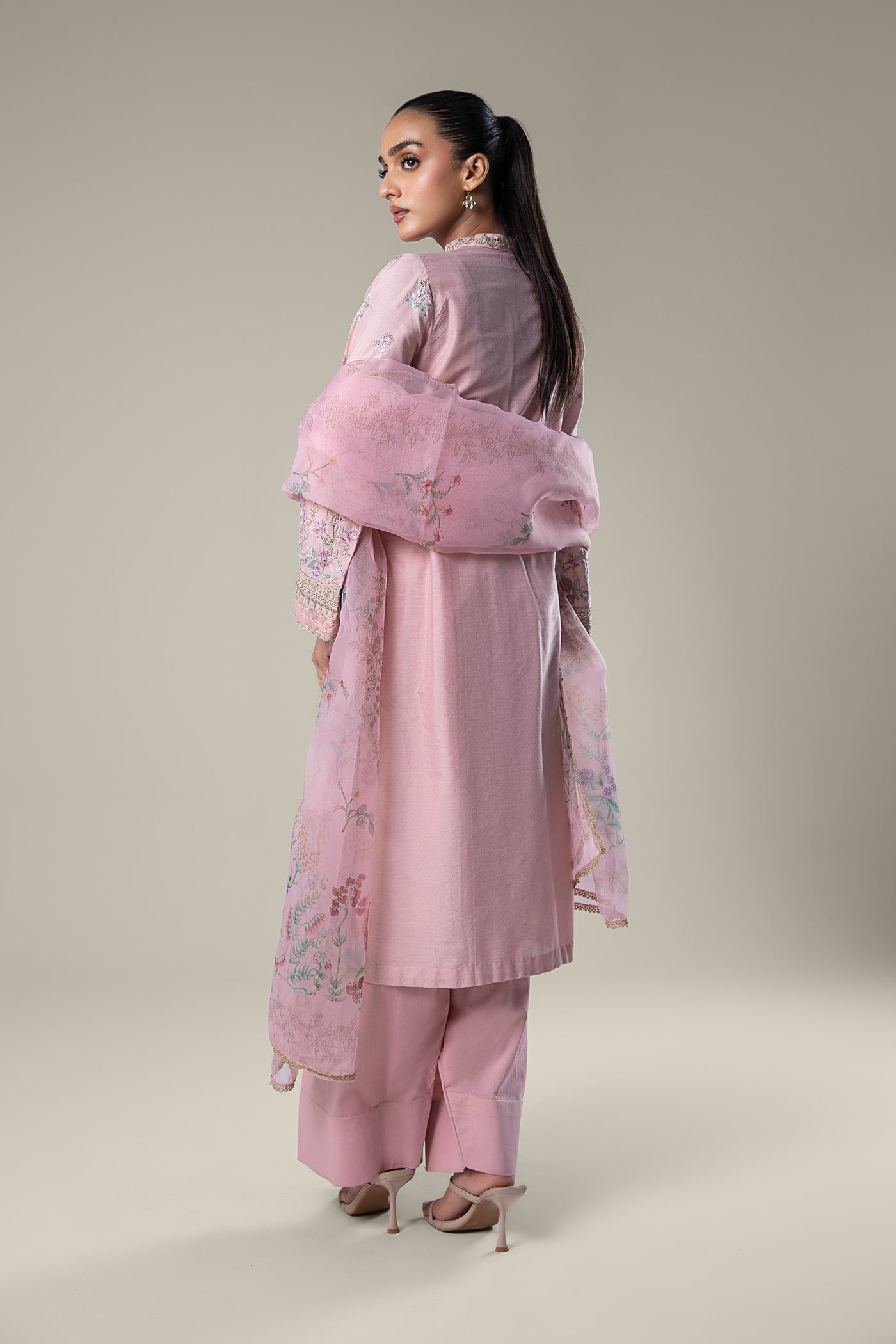 2 Pc Embroidered Khaddi Silk Suit | MB-WF24-22