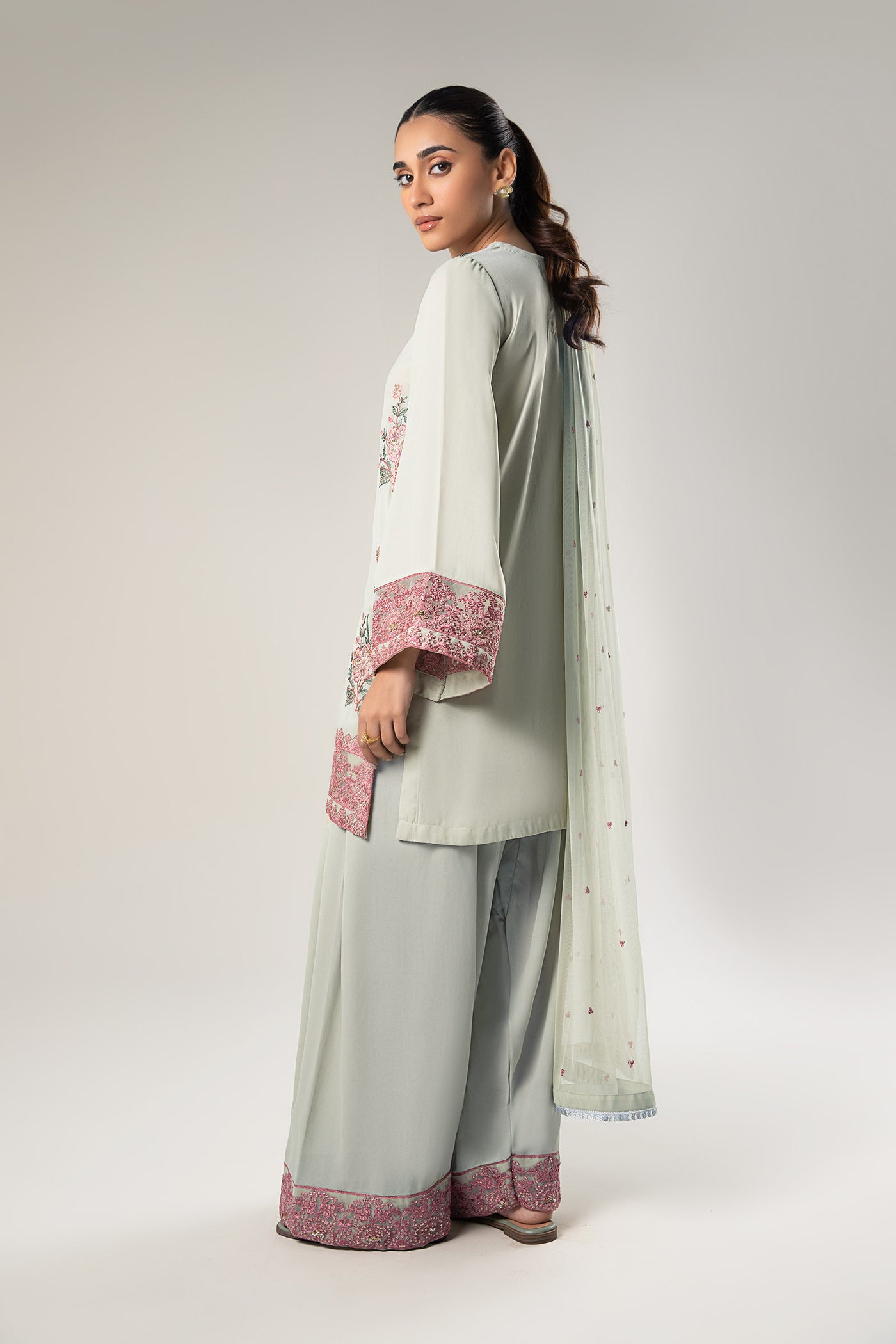 3 Pc Embroidered Chiffon Suit | MB-WF24-41