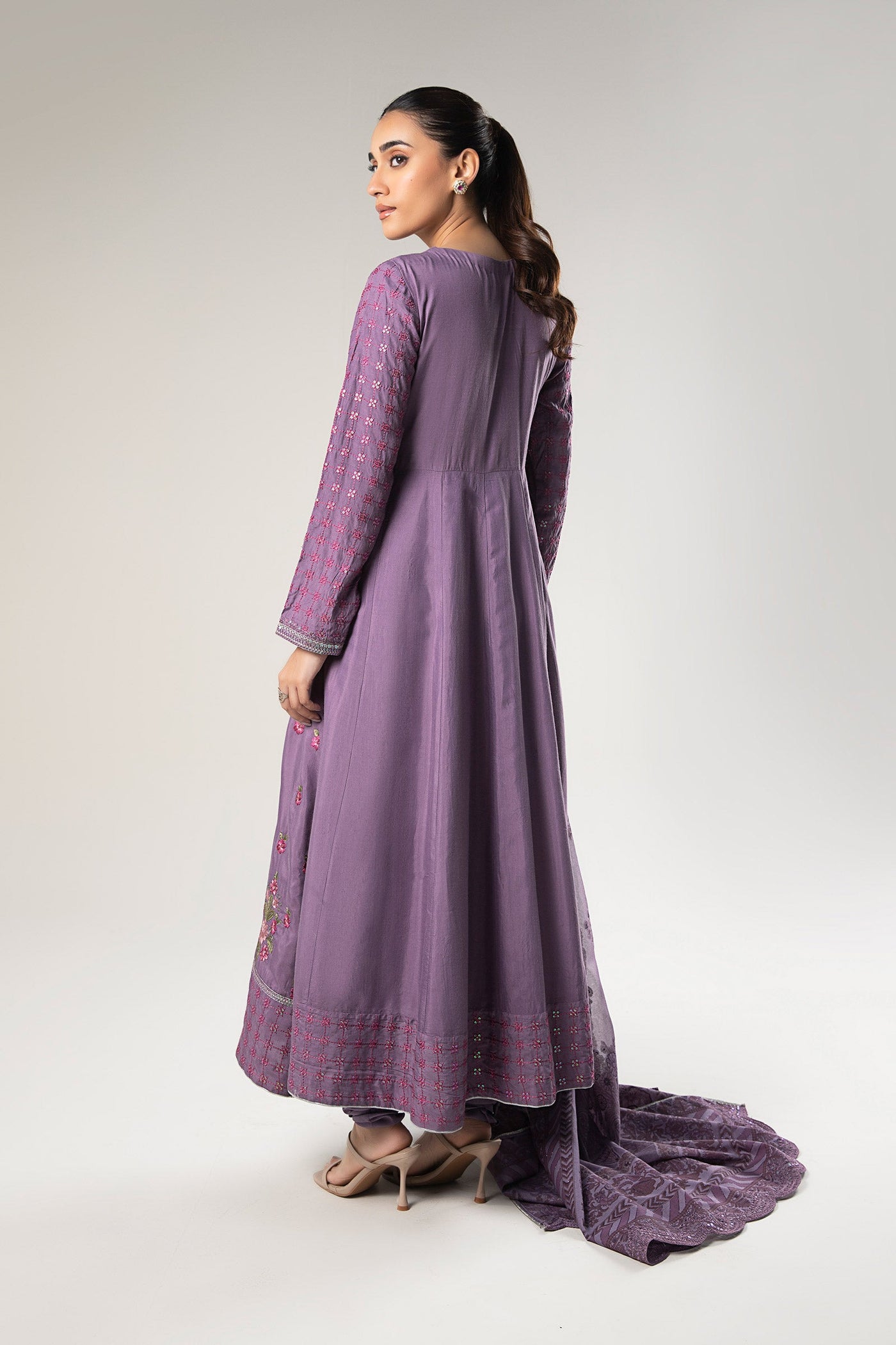 2 Pc Embroidered Raw Silk Suit | MB-WF24-43