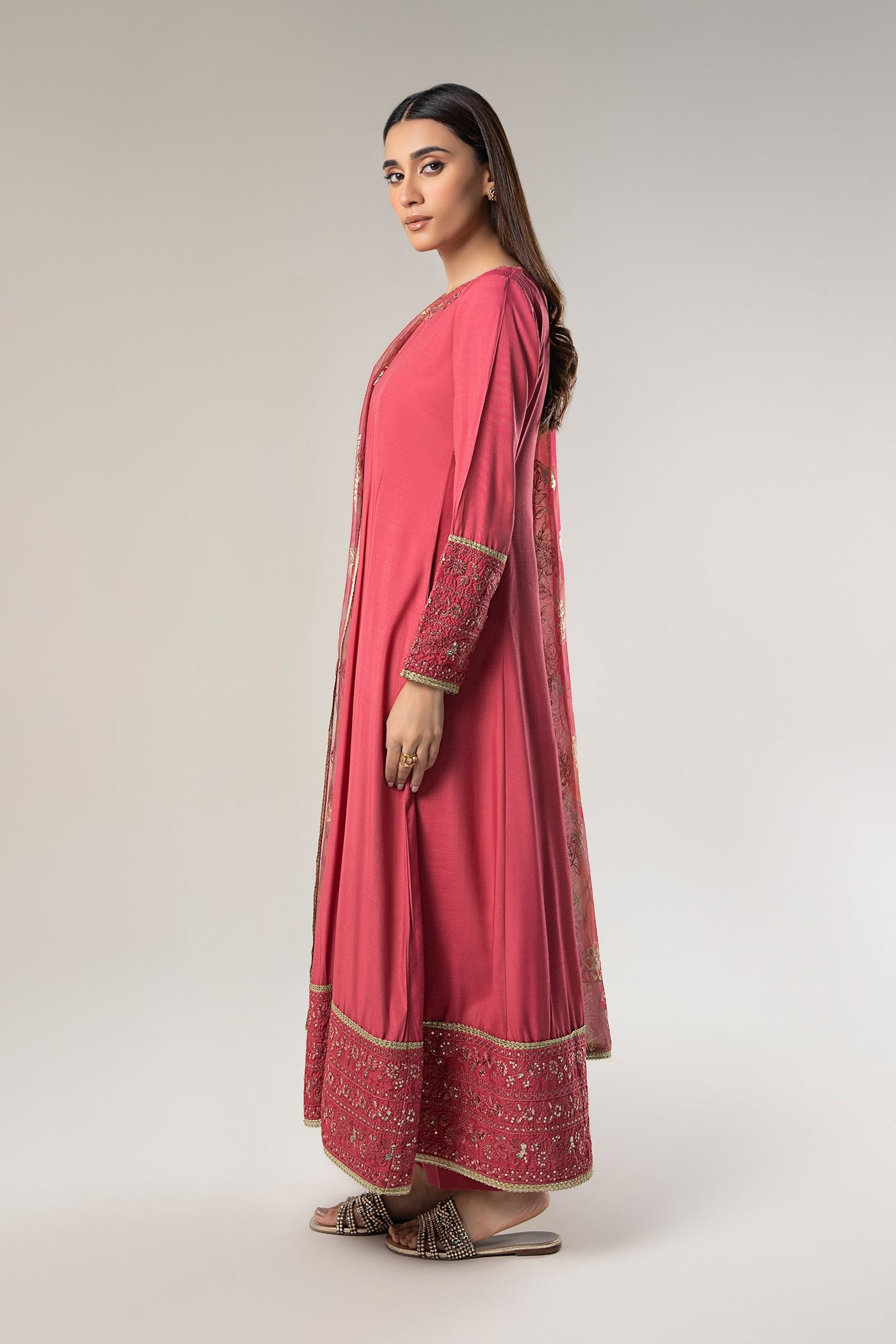 2 Pc Embroidered Raw Silk Suit | MB-WF24-48