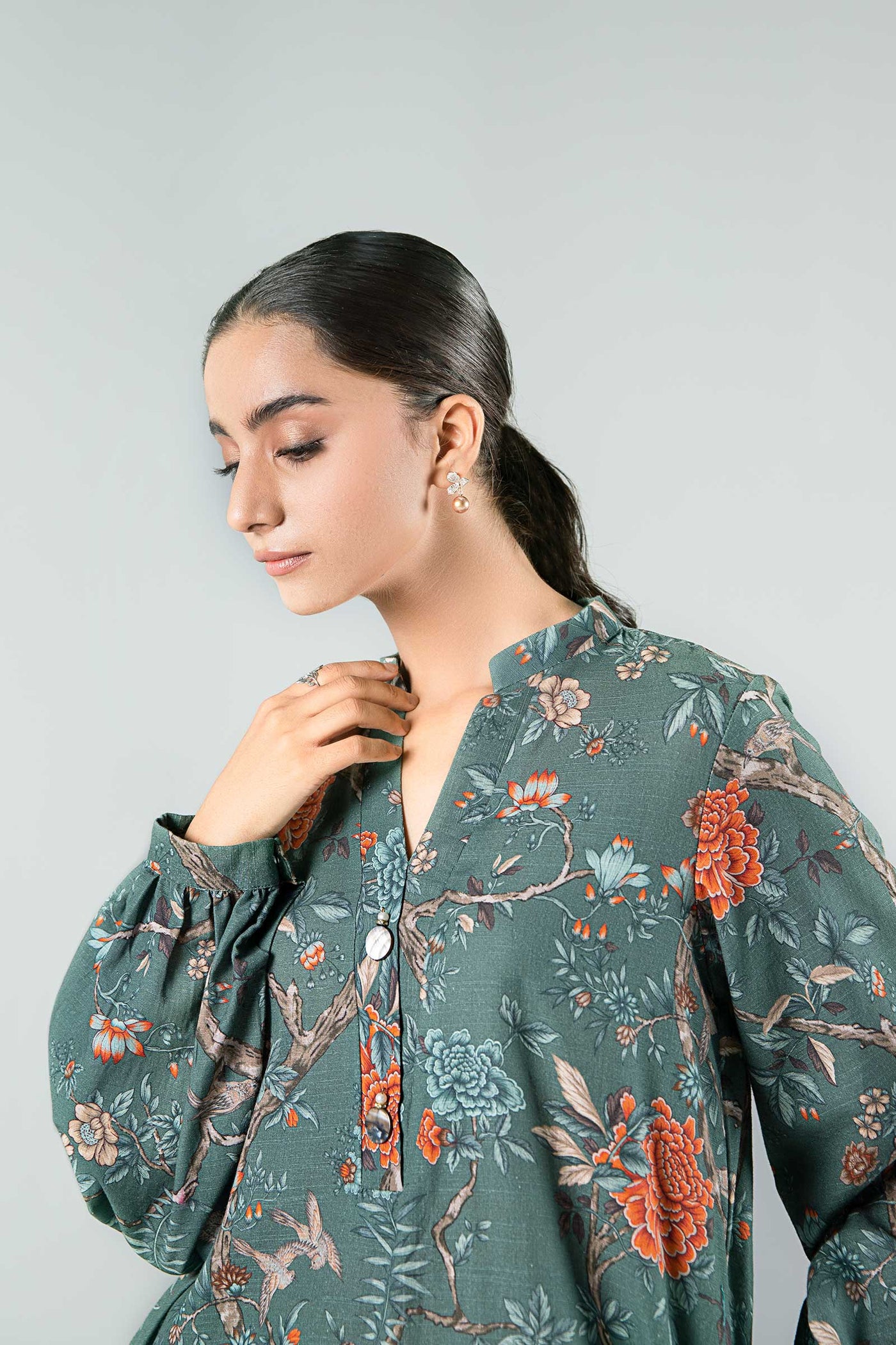 2 Pc Printed Khaddar Suit | MB-USP23-202B