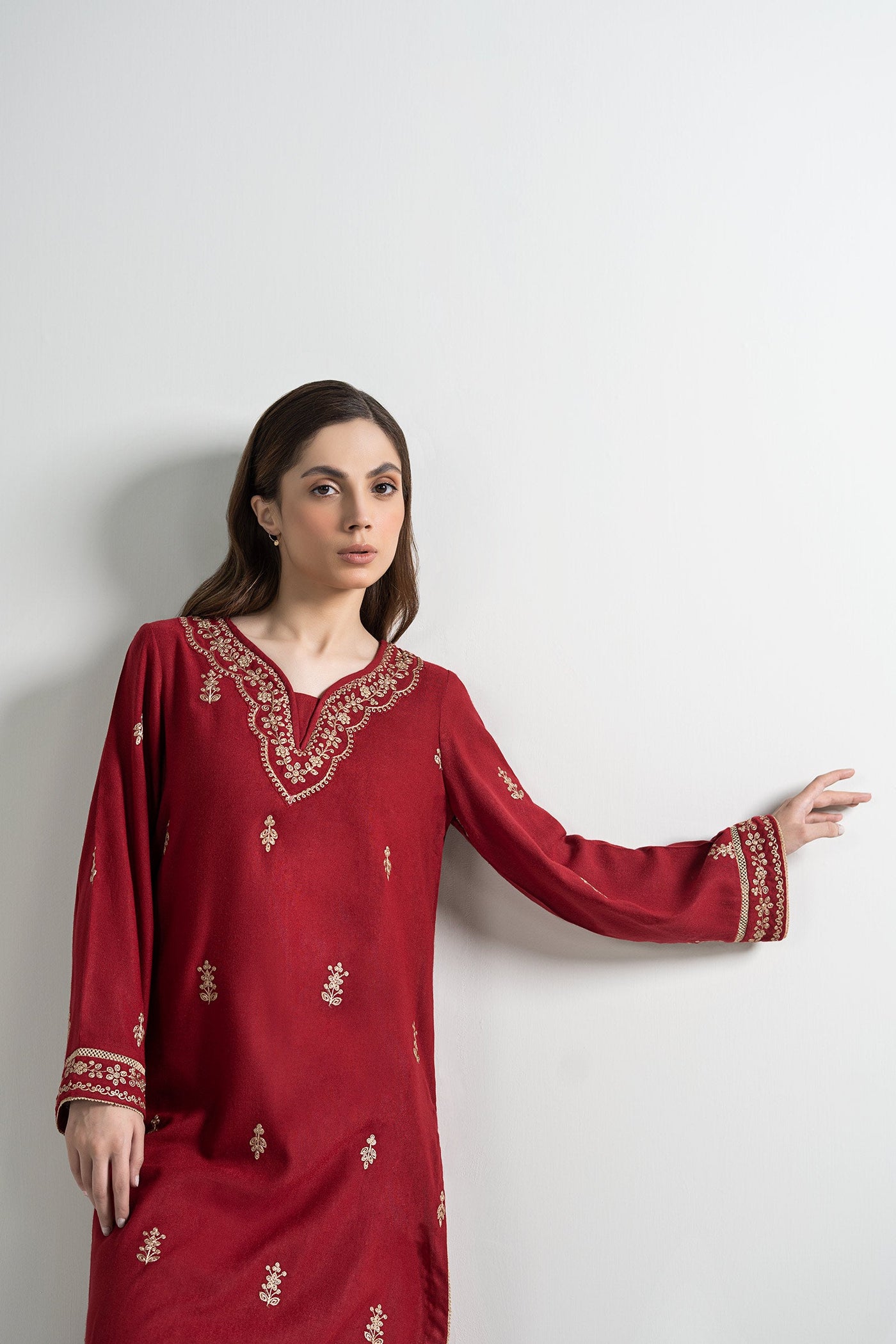 Embroidered Wool Shirt | MB-WS24-115