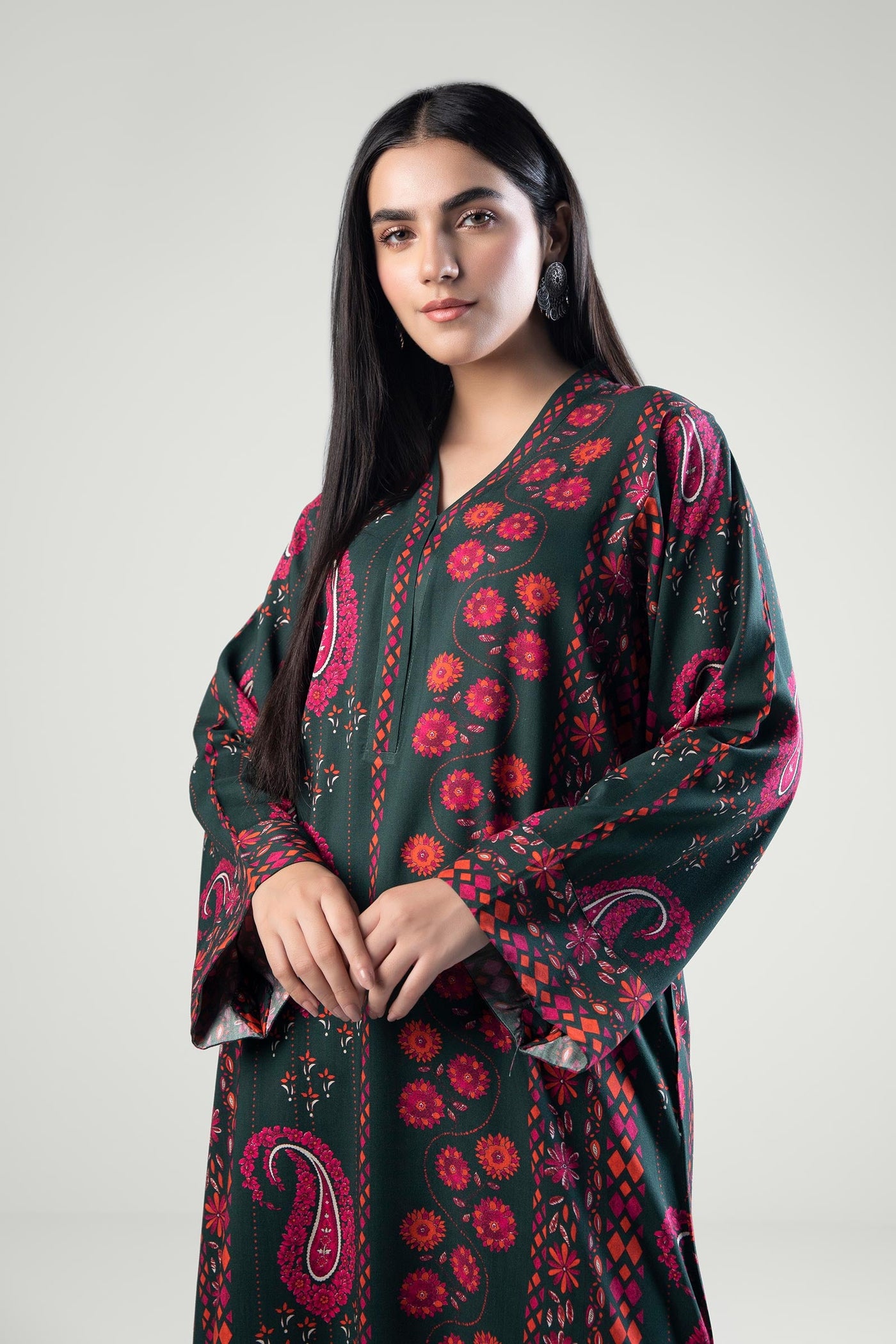 2 Pc Printed Linen Suit | MB-WS24-138