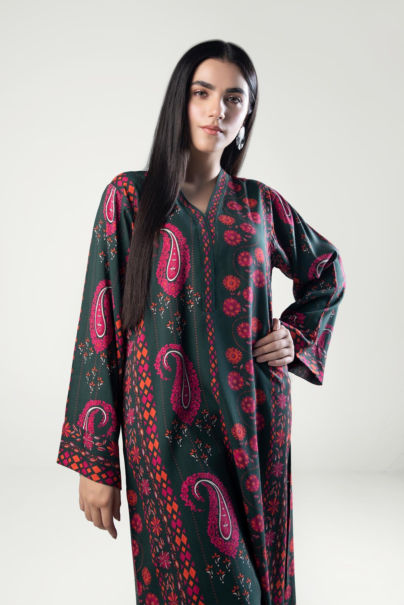 2 Pc Printed Linen Suit | MB-WS24-138