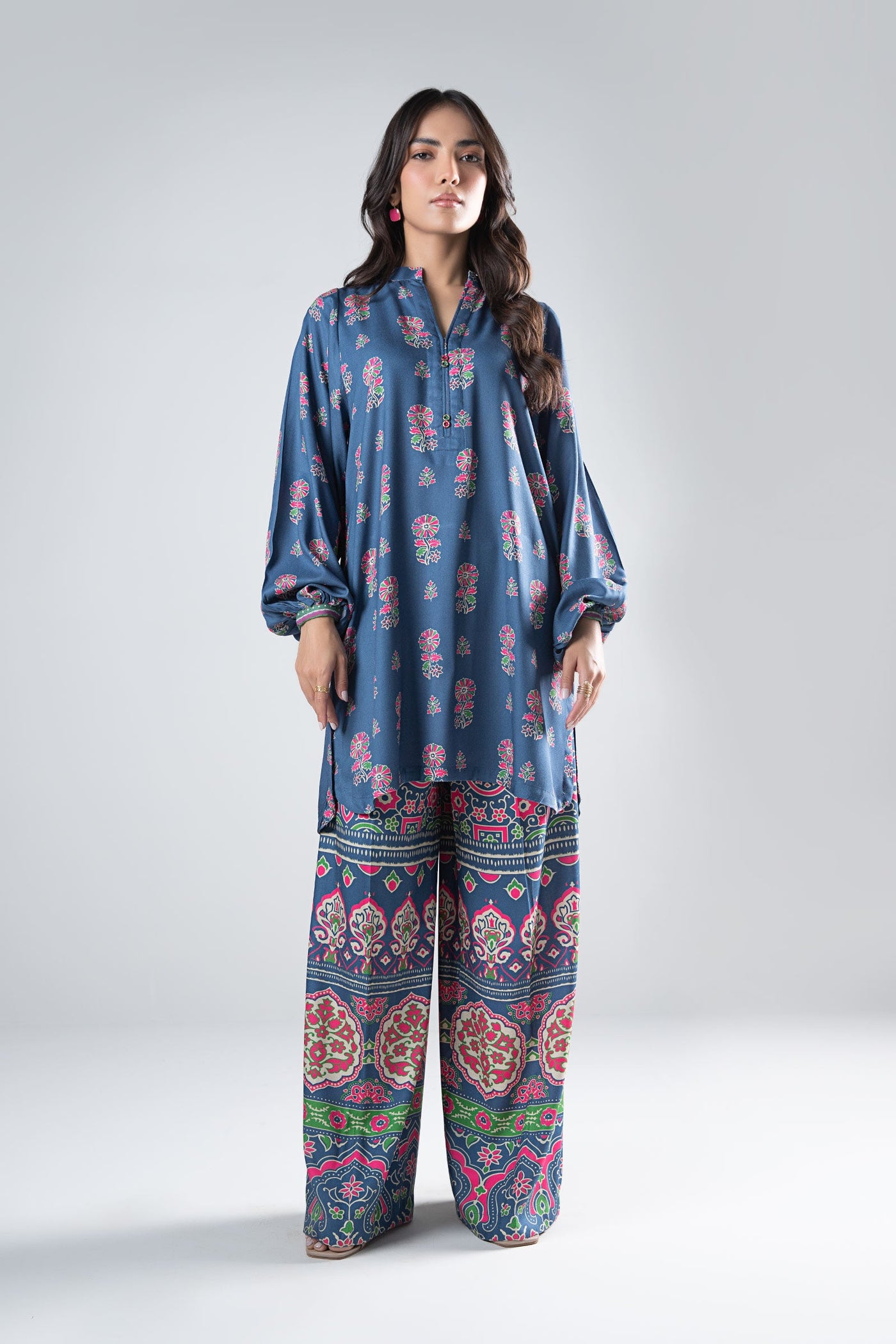 2 Pc Printed Twill Suit | MB-WS24-174