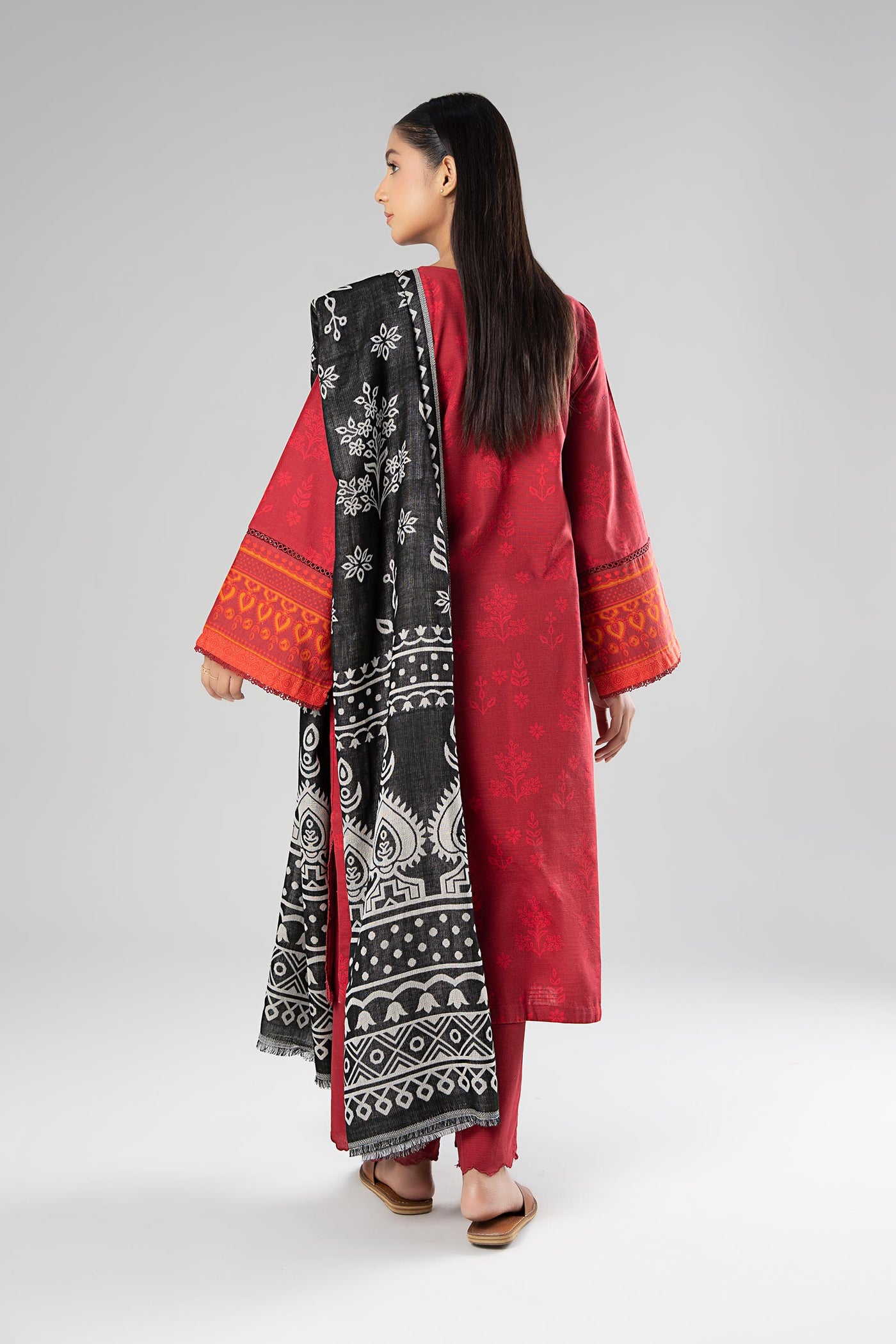 2 Pc Printed Linen Suit | MB-WS24-175