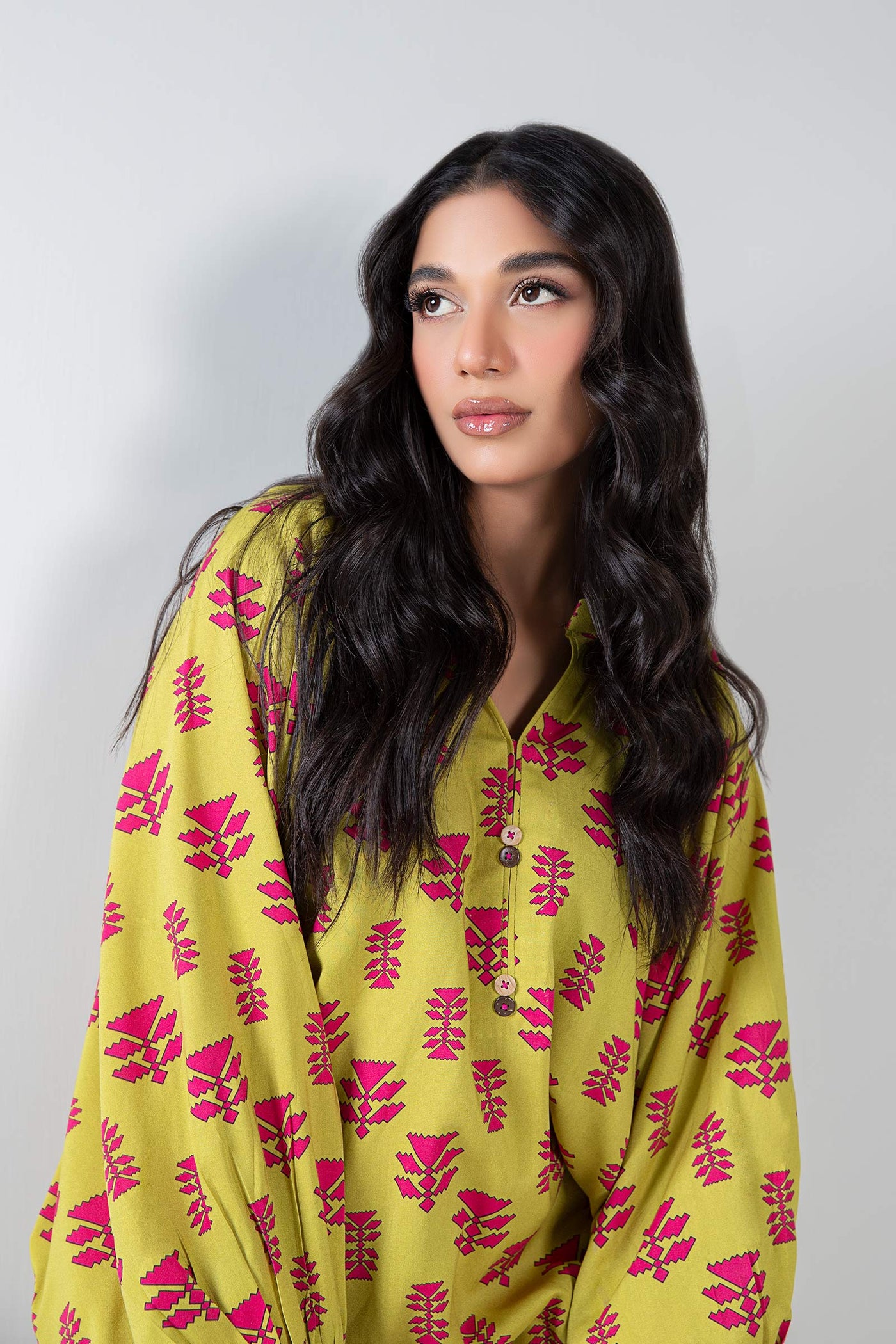 Printed Linen Tunic | MB-WS24-192