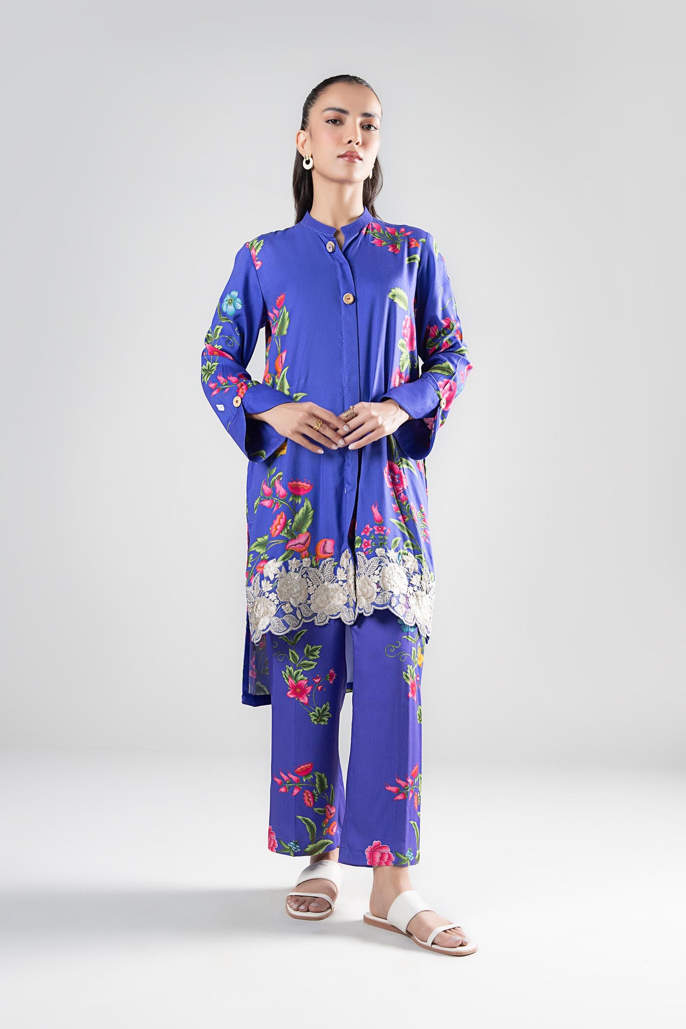 2 Pc Printed Cambric Suit | MB-WS24-50