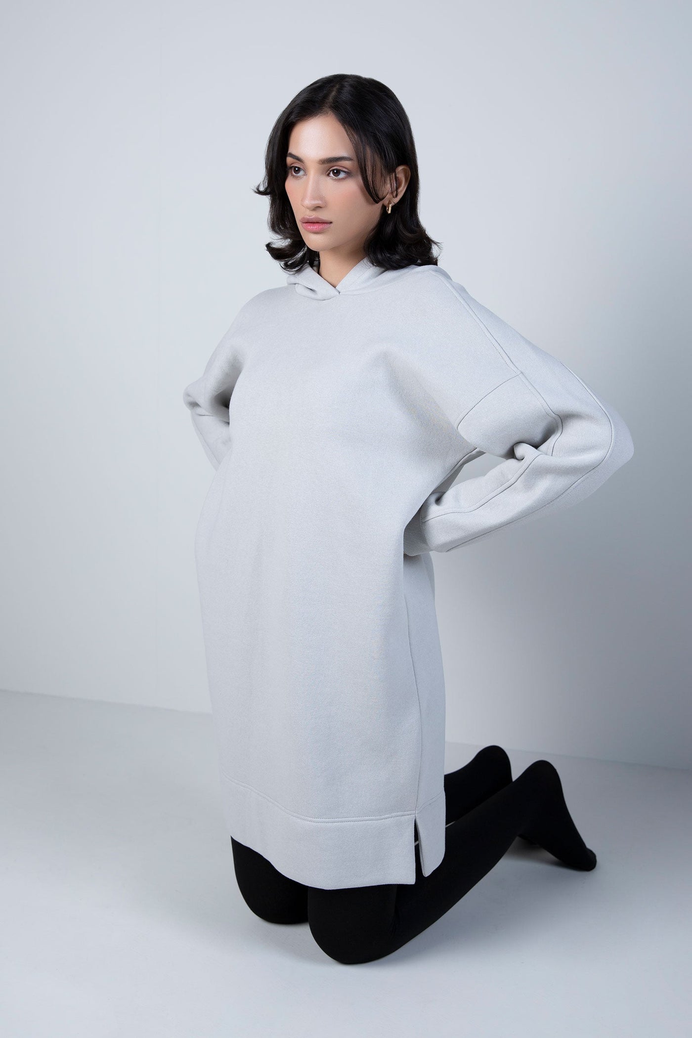 Relaxed Hoodie Dress | WEST-W24-63